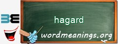 WordMeaning blackboard for hagard